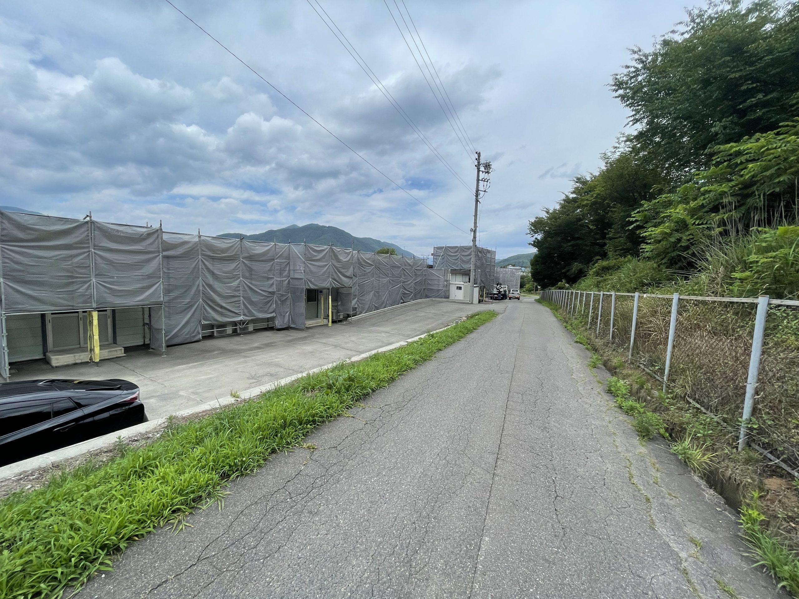 足場工事（辰野町工場）